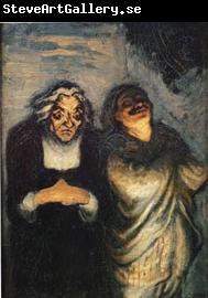 Honore  Daumier Scene from a Comedy